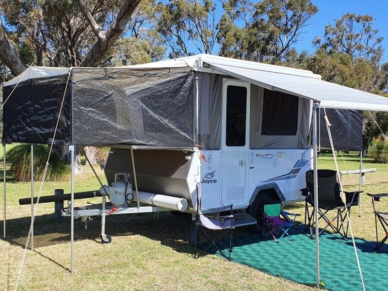 Great caravan setup
